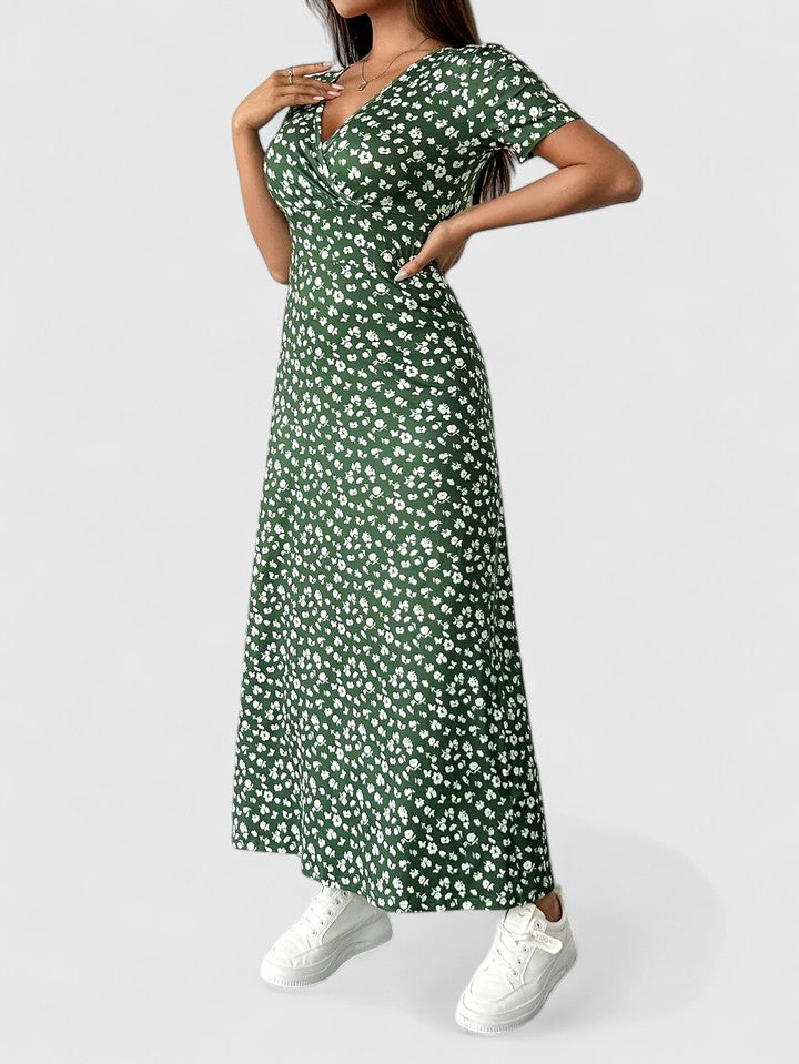 Elegant Floral Maxi Dress for Women - Lightweight and Versatile Style 2