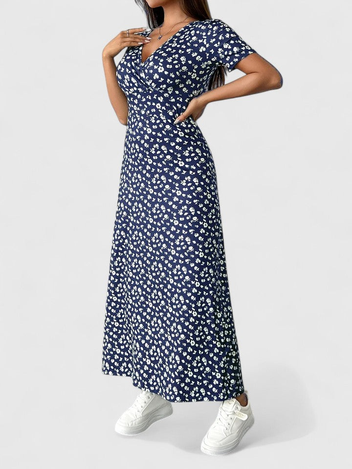 Elegant Floral Maxi Dress for Women - Lightweight and Versatile Style 4