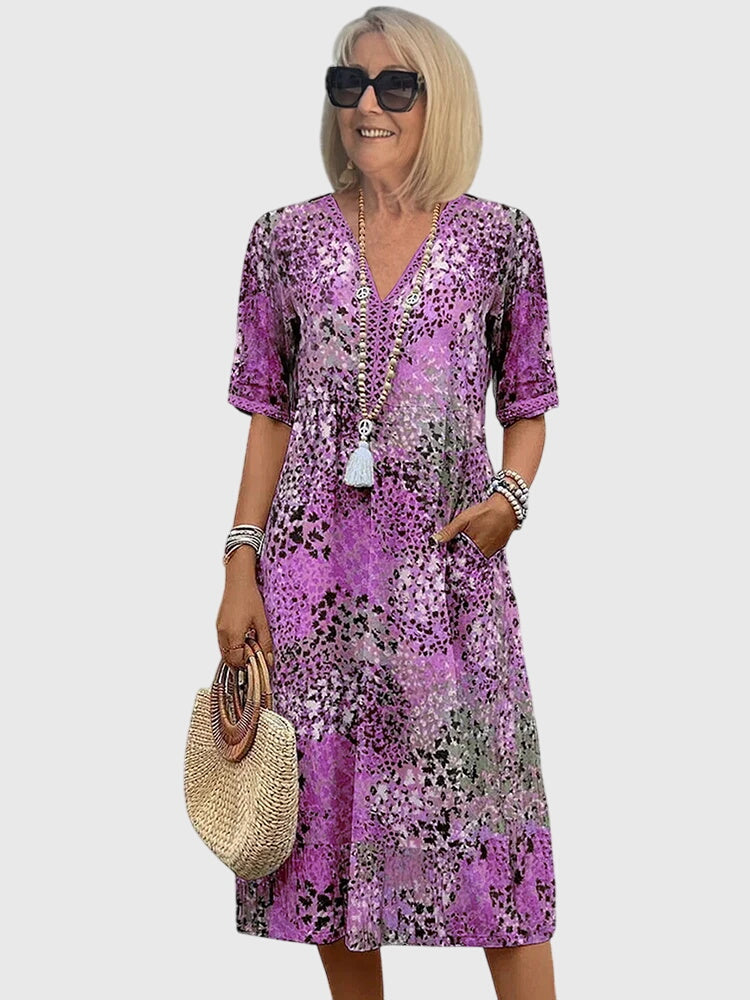 Elegant Floral Midi Dress for Effortless Style and Comfort 4