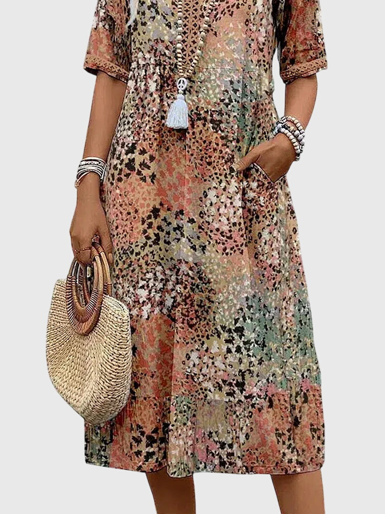 Elegant Floral Midi Dress for Effortless Style and Comfort 6