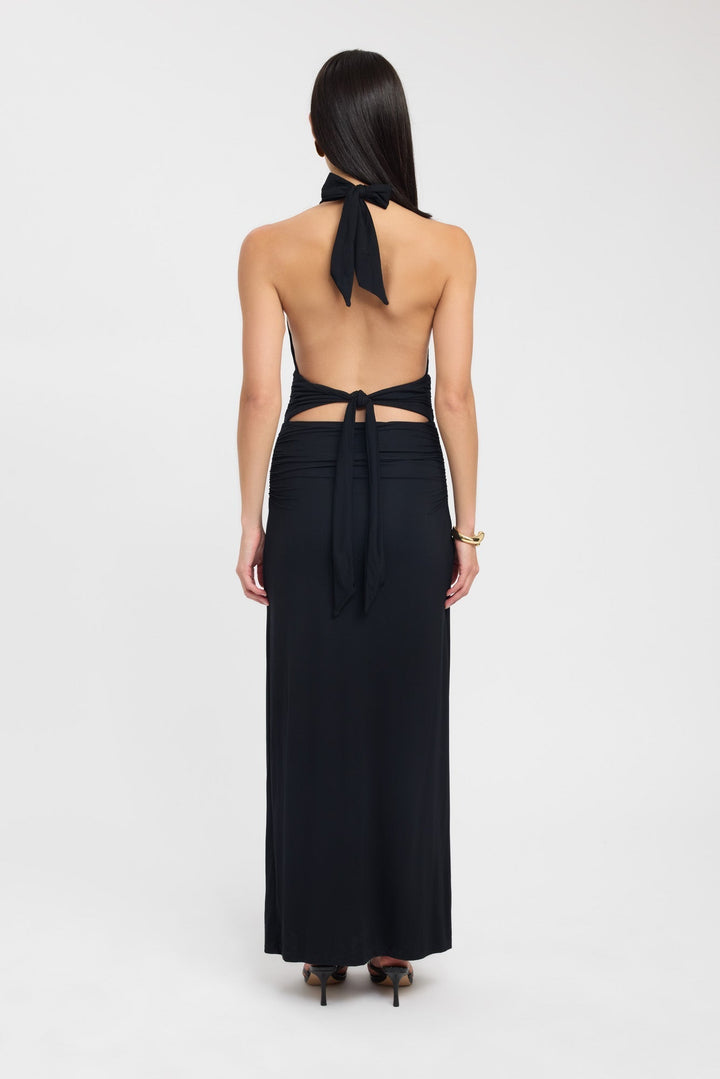 Elegant Maxi Dress for Evening Events - Figure-Hugging Halter Style 5