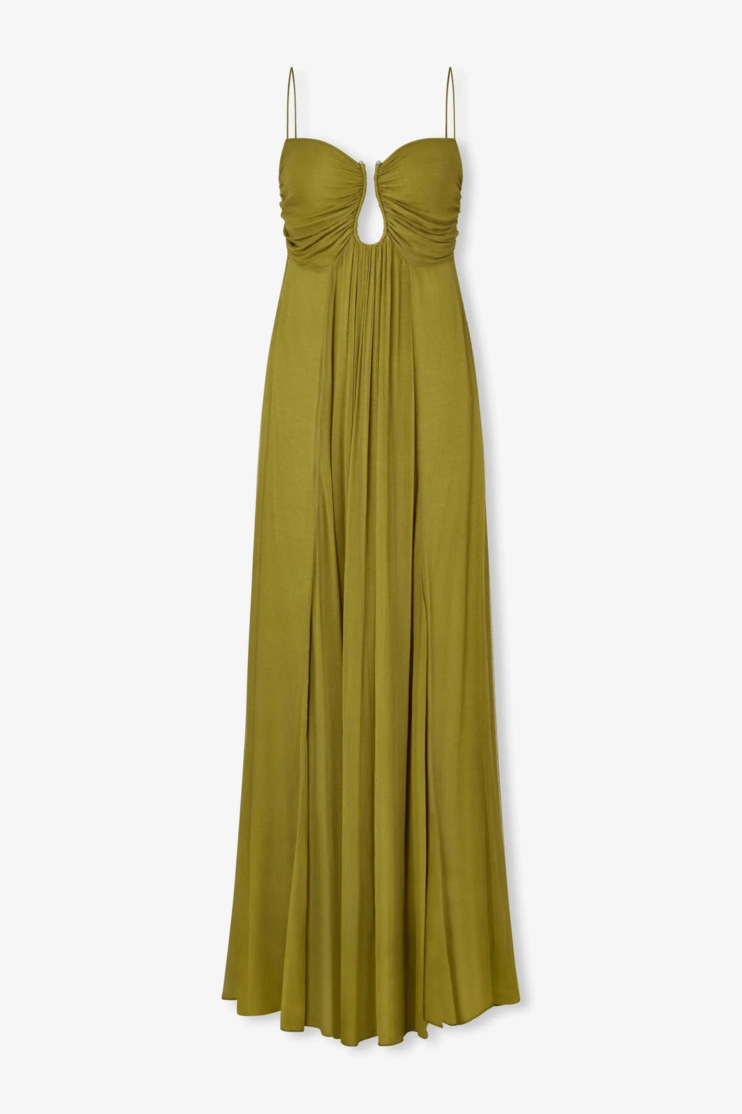 Elegant Maxi Dress with Halter Neck and A-Line Skirt for Evening Events 3