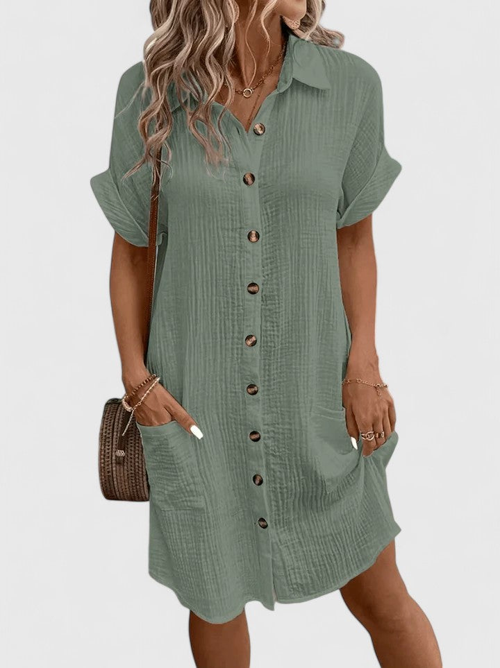 Elegant Midi Dress for Summer Casual and Office Wear 0