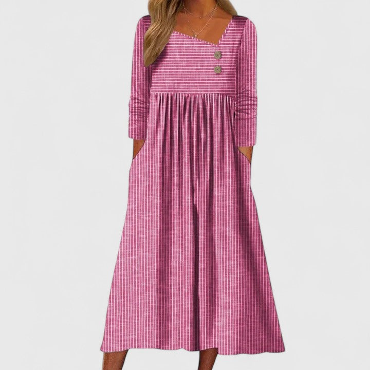 Elegant Midi Dress for Versatile Style and Comfort 3