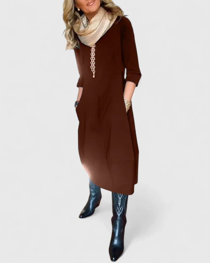 Elegant Midi Dress for Women - Timeless Style and Comfort 1