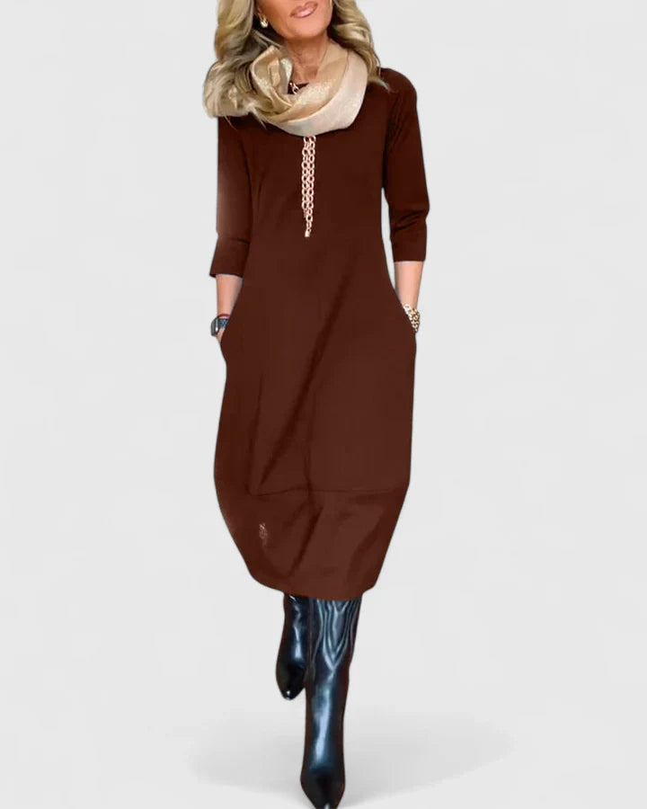 Elegant Midi Dress for Women - Timeless Style and Comfort 4