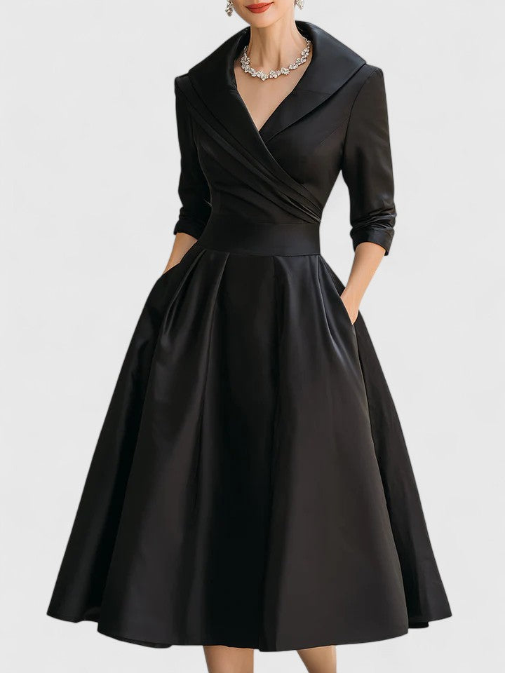 Elegant Midi Dress for Women - Versatile and Stylish for Any Occasion 0