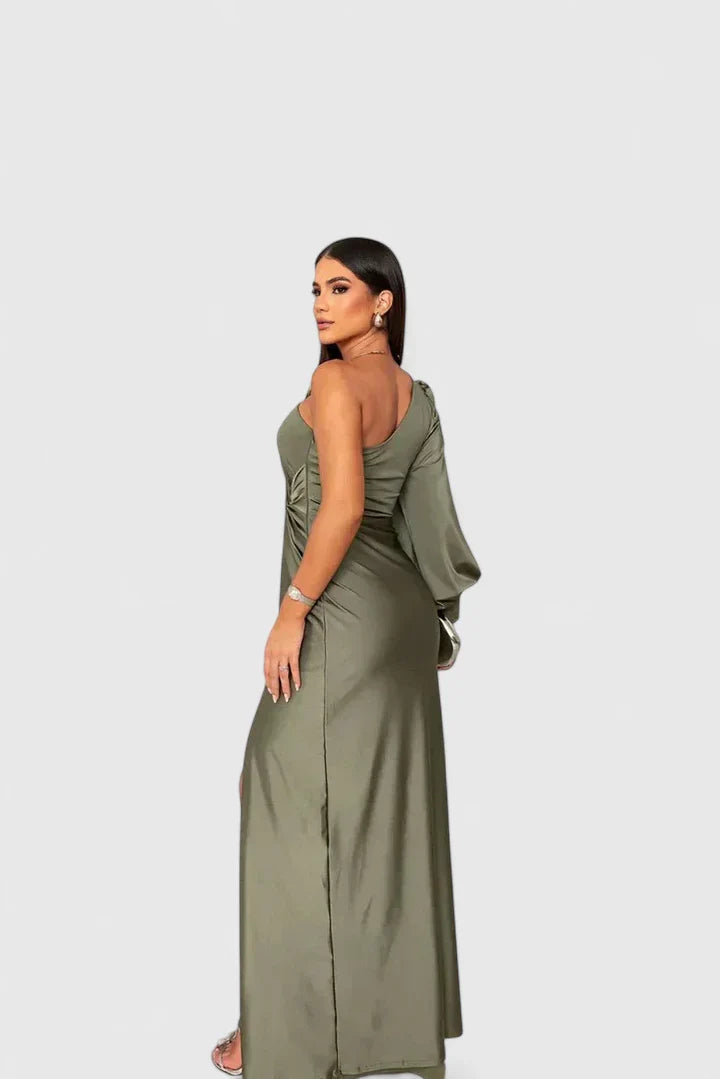 Elegant One-Shoulder Maxi Dress for Special Occasions 1