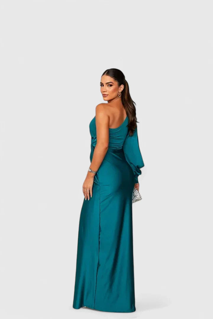 Elegant One-Shoulder Maxi Dress for Special Occasions 2