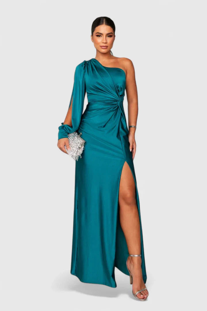 Elegant One-Shoulder Maxi Dress for Special Occasions 4