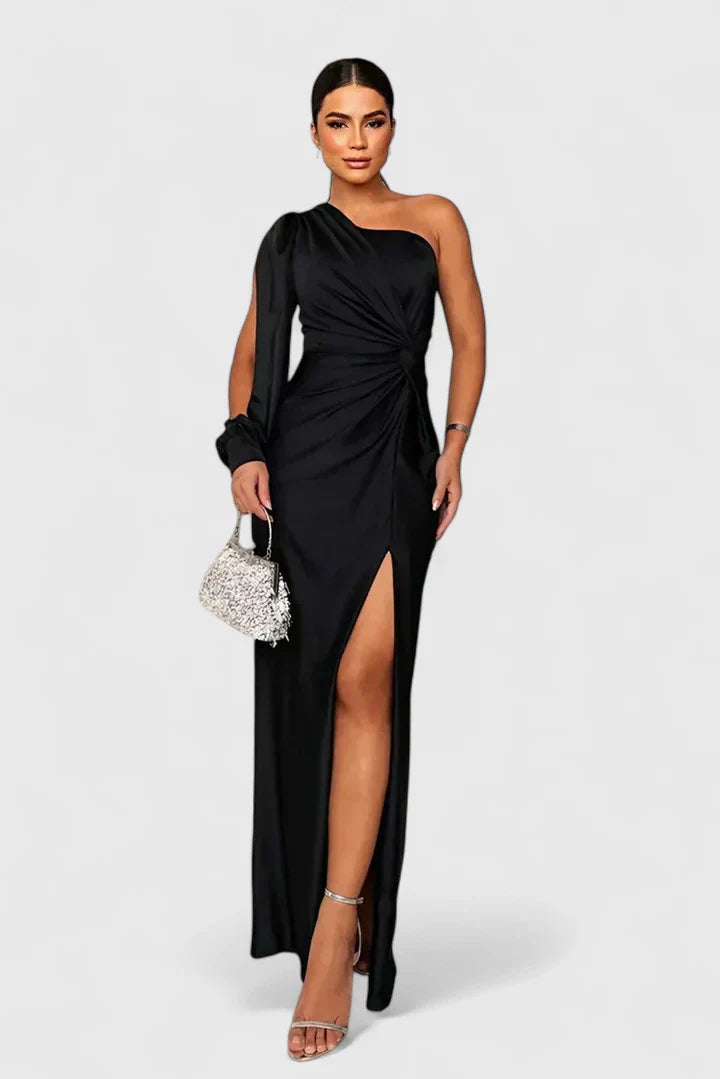 Elegant One-Shoulder Maxi Dress for Special Occasions 5