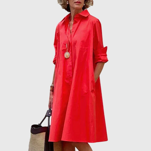 Elegant Pocket Dress for Effortless Casual Style 1