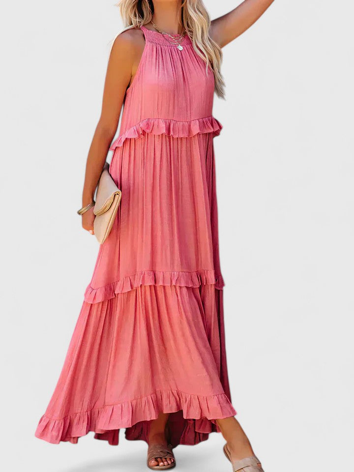 Elegant Sleeveless Dress with Ruffle Details for Versatile Style 10
