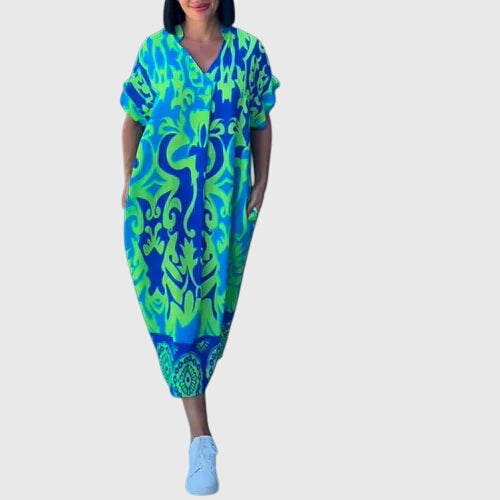 Elegant Summer Dress with Floral Pattern for Effortless Style 3