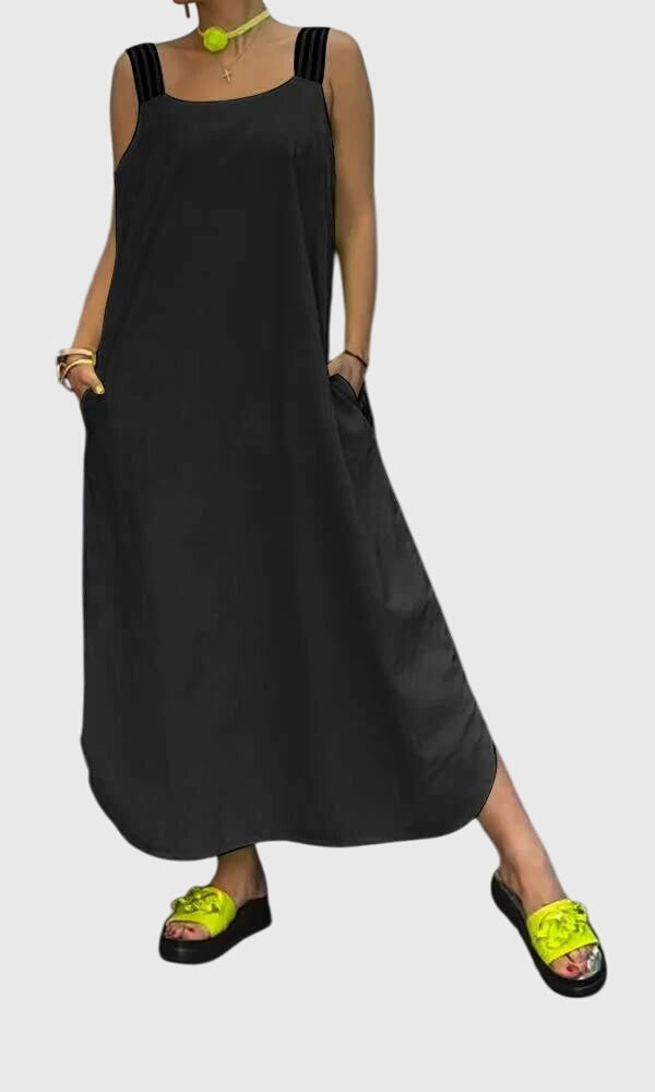 Elegant Summer Suspender Dress for Women - Flattering Fit & Versatile Style 1