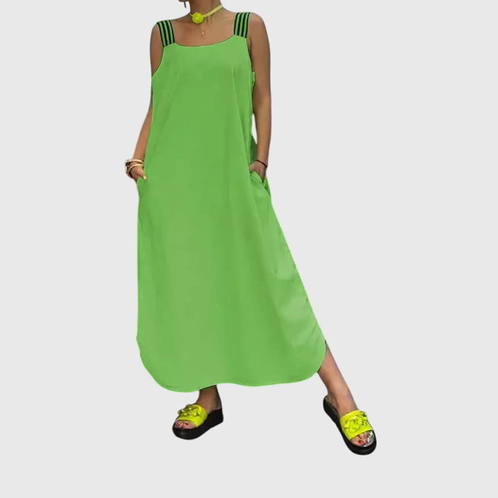 Elegant Summer Suspender Dress for Women - Flattering Fit & Versatile Style 2