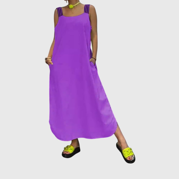 Elegant Summer Suspender Dress for Women - Flattering Fit & Versatile Style 3