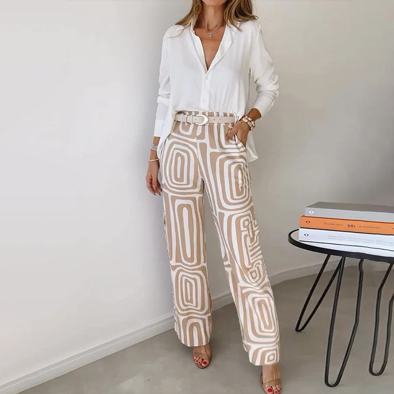 Elegant Two-Piece Set for Women - Chic Summer Outfit 0