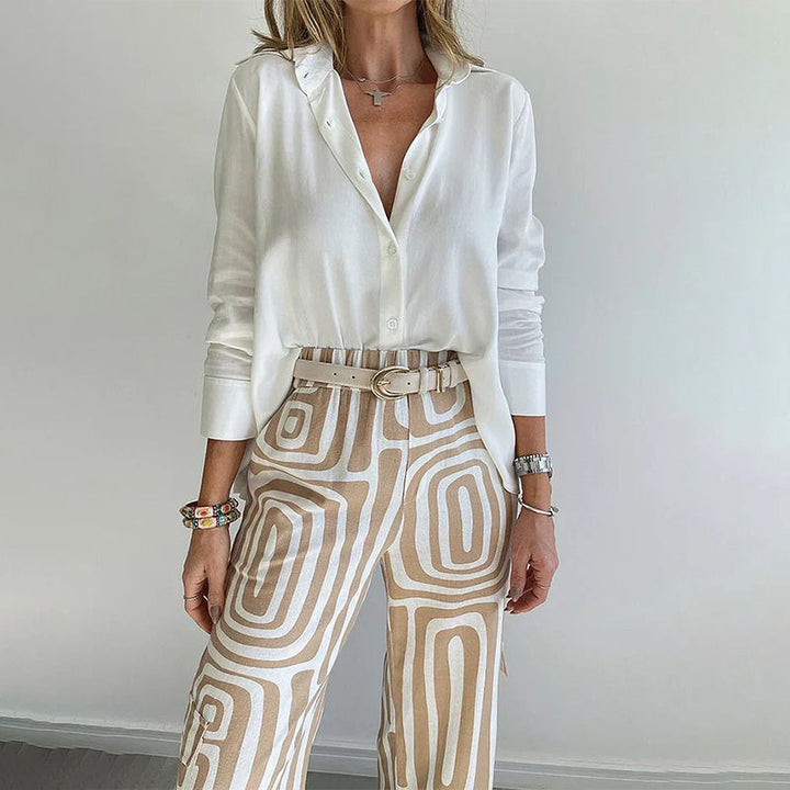 Elegant Two-Piece Set for Women - Chic Summer Outfit 3