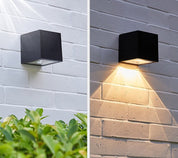 Elegant Utomhusvägglampa med Solenergi för Stämningsbelysning – Väderbeständig och Långvarig 3