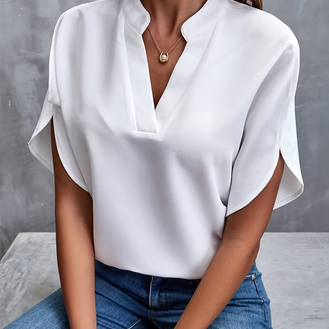 Elegant Women's Blouse - Chic Summer Tops for Women, Comfortable Fashion Top for Casual and Formal Occasions 1