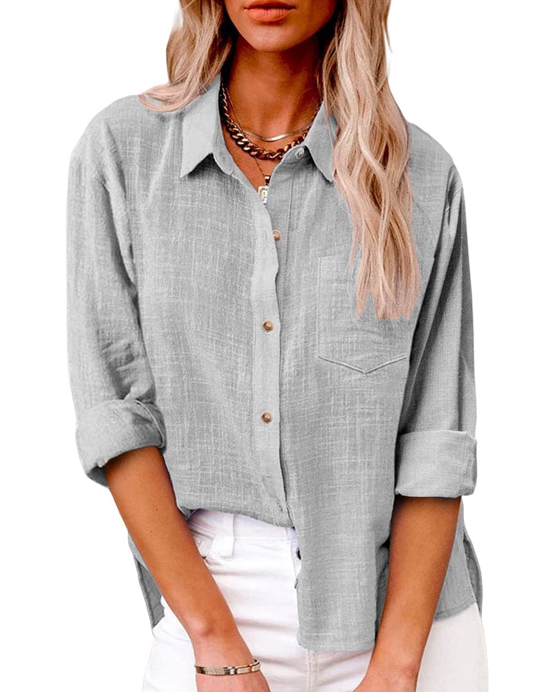 Elegant Women's Long Sleeve Blouse - Versatile Casual Top for Every Occasion 2