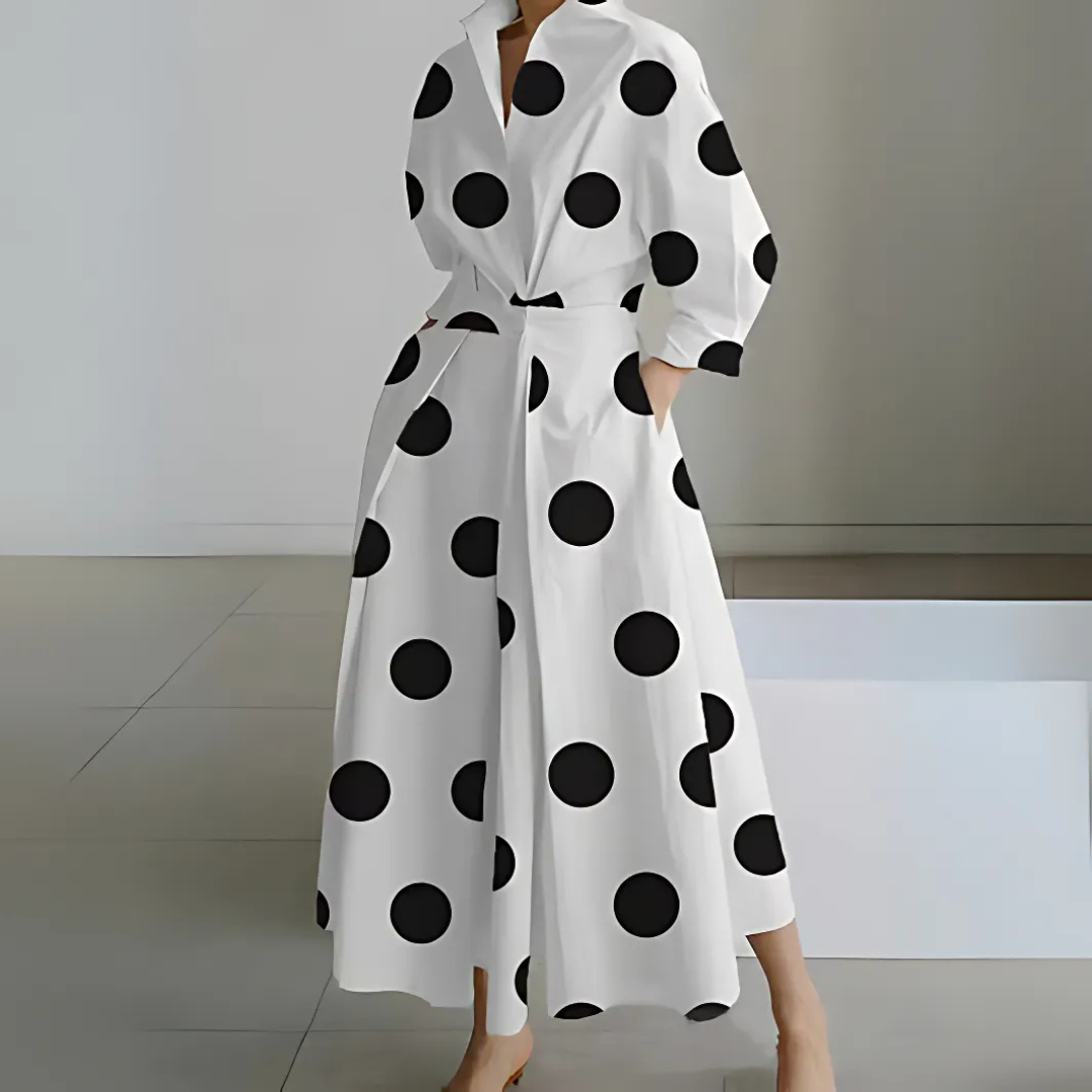 Elegant Women's Wrap Maxi Dress with Flattering Silhouette 2