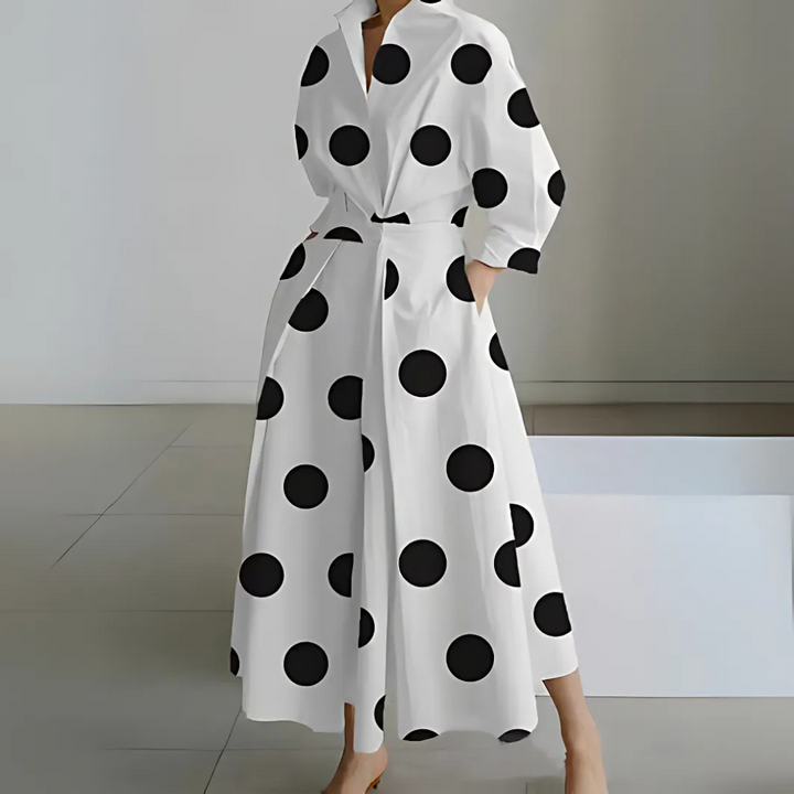 Elegant Women's Wrap Maxi Dress with Flattering Silhouette 2