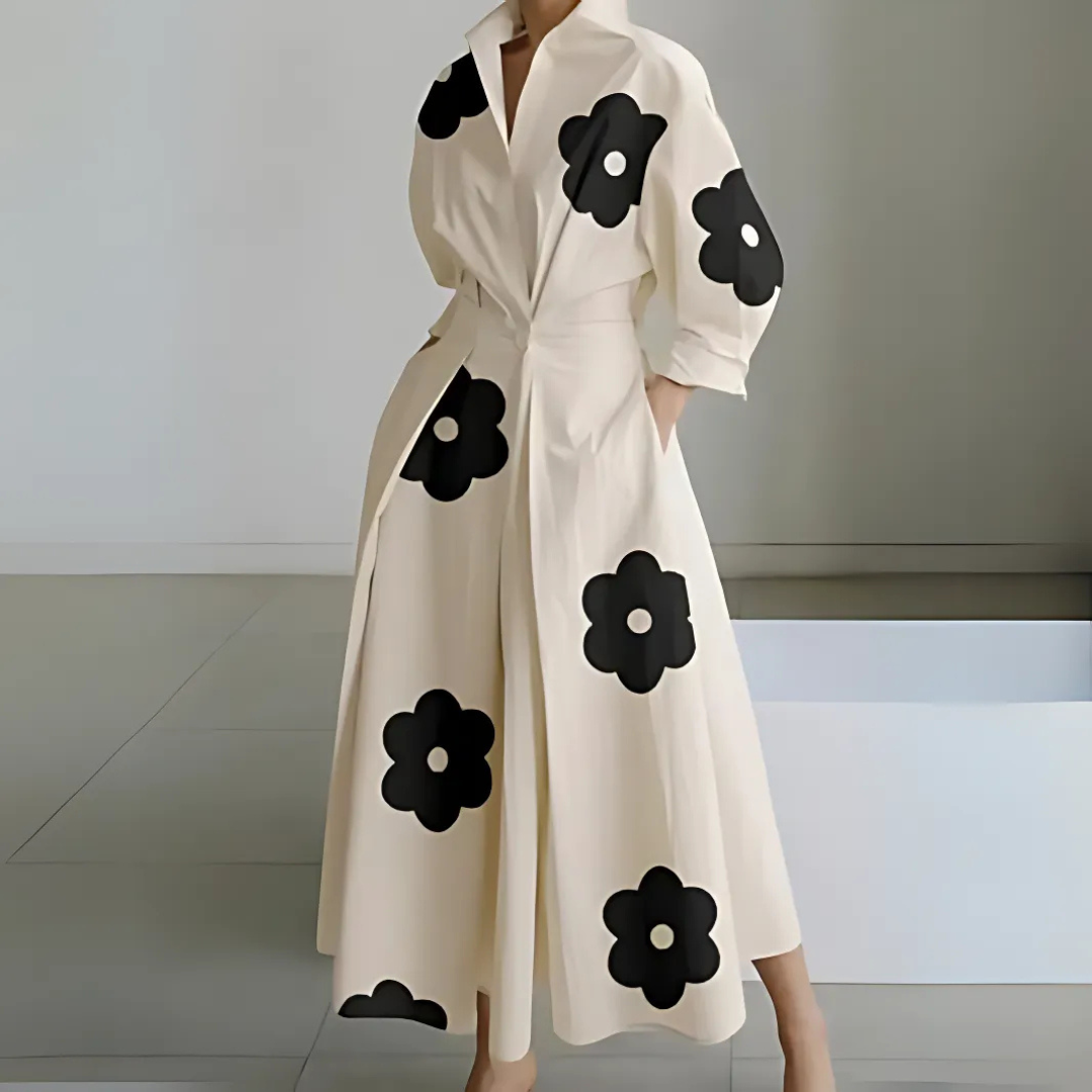 Elegant Women's Wrap Maxi Dress with Flattering Silhouette 5