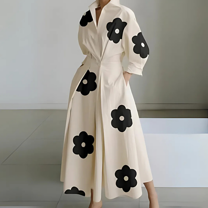 Elegant Women's Wrap Maxi Dress with Flattering Silhouette 5