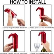 Elektrisk vinluftare för hällare 6