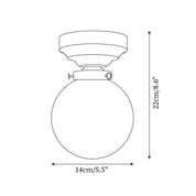 Evona - Retro kristallglas taklampa 8