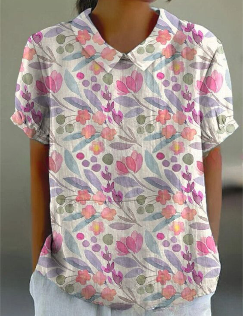 FLORA | Skjorta med blommigt tryck 12