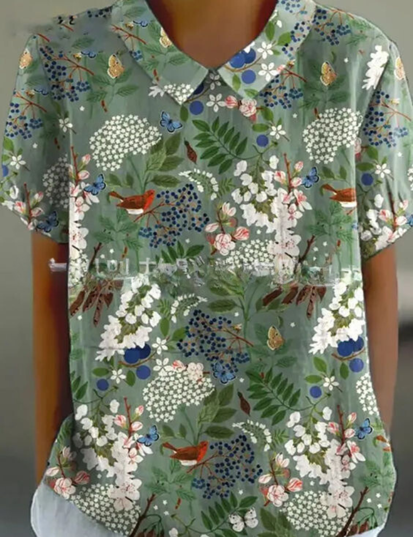 FLORA | Skjorta med blommigt tryck 4