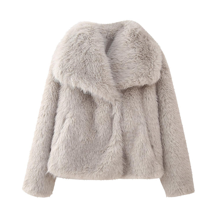 Faux Fur Jacket Women - Stylish & Warm Winter Coat for Chic Casual Looks 0