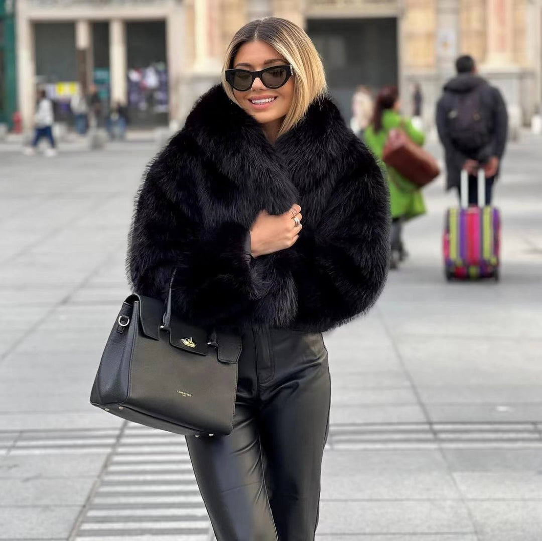 Faux Fur Jacket Women - Stylish & Warm Winter Coat for Chic Casual Looks 1