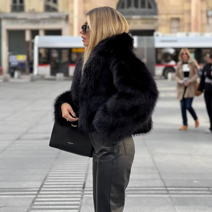 Faux Fur Jacket Women - Stylish & Warm Winter Coat for Chic Casual Looks 3