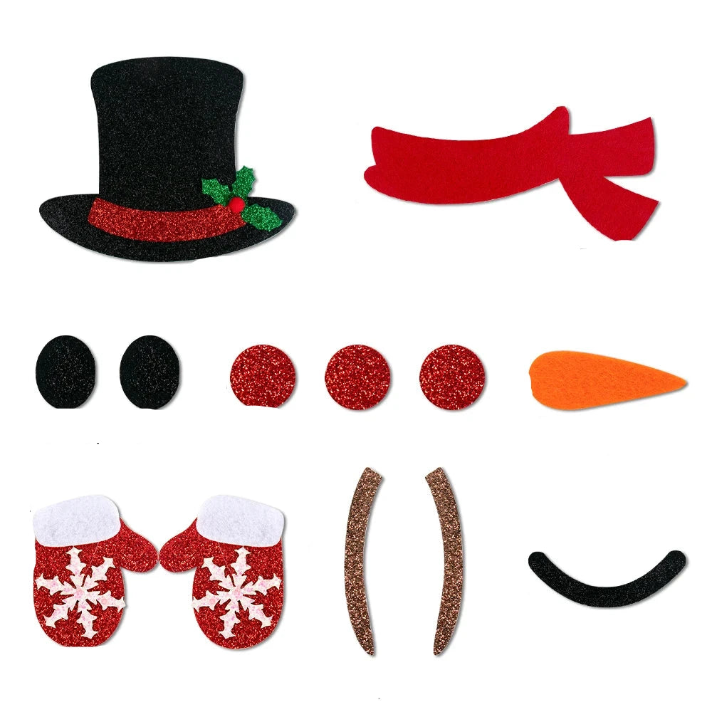 Festdekorationer | Juldekorationer med vintertecknad film för väggar och presenter 0