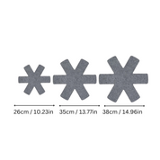 Filtdynor för Kastruller och Stekpannor – Skyddar mot Repor och Skador, Halkfria och Värmebeständiga, 12-pack och 24-pack Grå 1