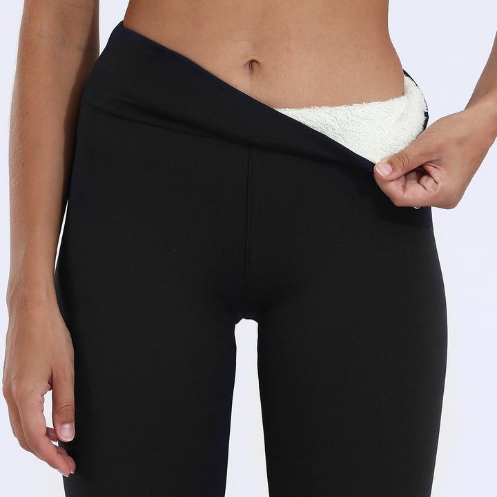 Fleece Lined Leggings for Women - High-Waisted Winter Comfort & Style 3