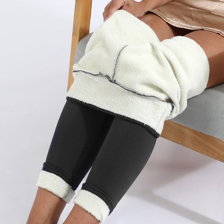 Fleece Lined Leggings for Women - High-Waisted Winter Comfort & Style 4