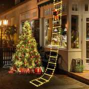 Golden Climb | Elegant LED-belysning för festlig jultomteuppvisning 2