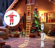 Golden Climb | Elegant LED-belysning för festlig jultomteuppvisning 7