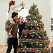 Gyllene glans | Lyxig julgirlang med varmvita LED-ljus 2