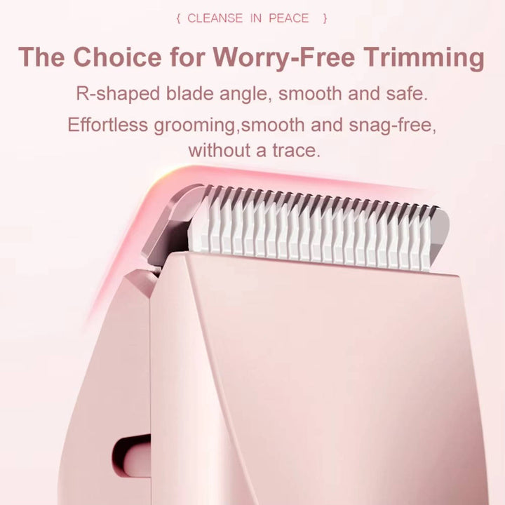 Hair Trimmer, Waterproof Bikini Trimmer with Dual Heads for Smooth Skin, Gentle and Quiet Grooming Tool 2