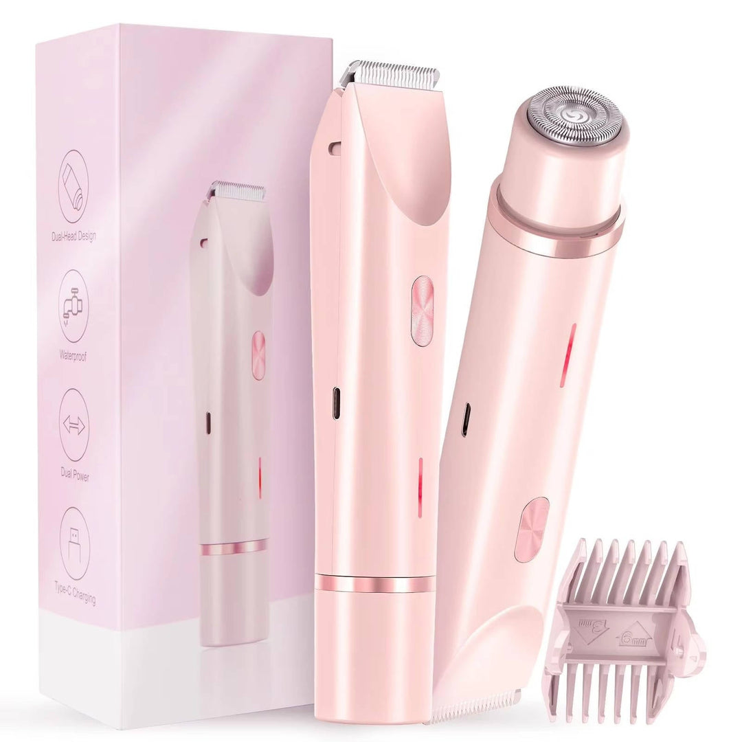 Hair Trimmer, Waterproof Bikini Trimmer with Dual Heads for Smooth Skin, Gentle and Quiet Grooming Tool 7