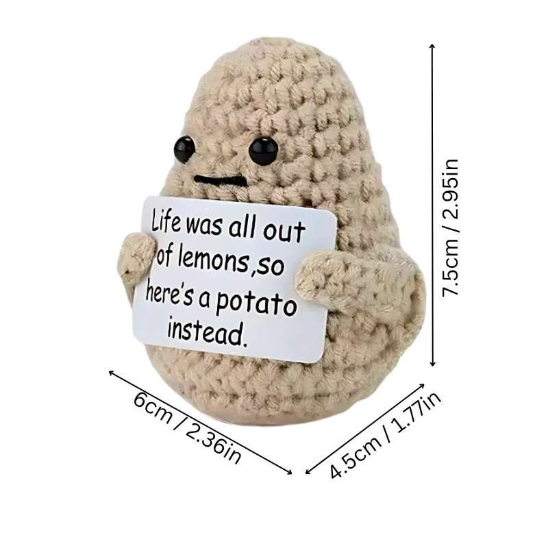 Handgjord Plyschleksak SpudBuddy – Charmig Mini-Docka för Dekoration och Glädje 1