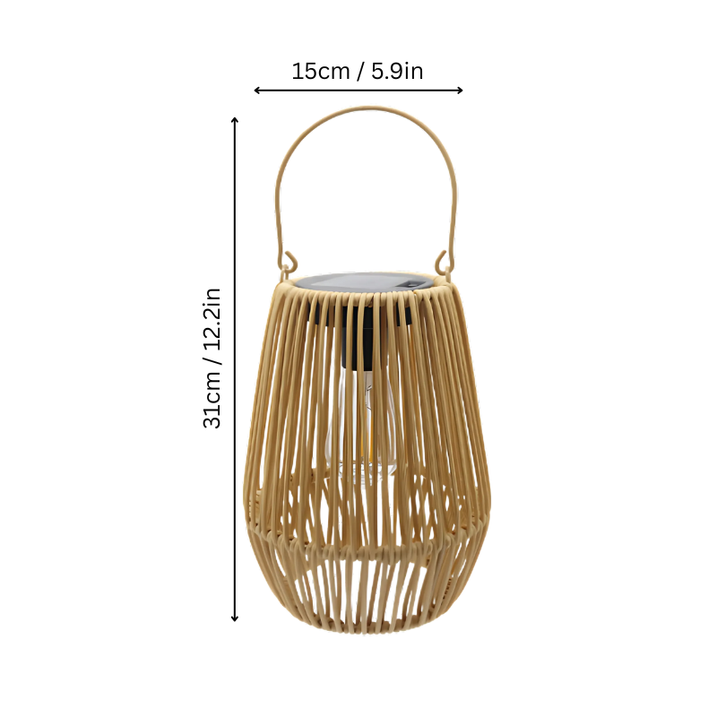 Handgjord Solcellslampa för Trädgård – Väderbeständig och Miljövänlig Belysning 1