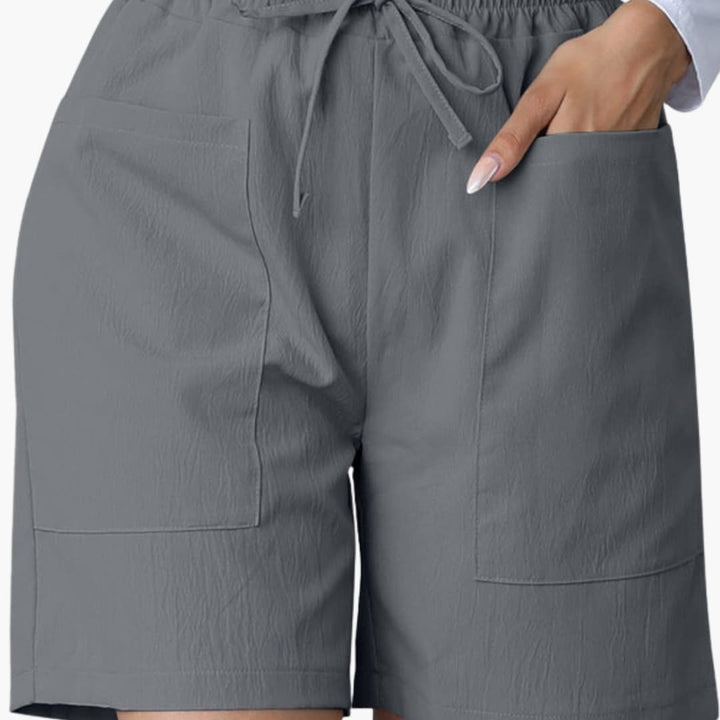 High-Waisted Wide-Leg Shorts for Women with Pockets - Stylish Summer Casual Wear 0