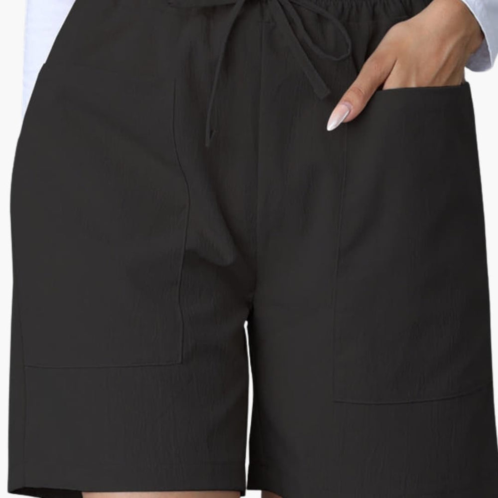 High-Waisted Wide-Leg Shorts for Women with Pockets - Stylish Summer Casual Wear 1